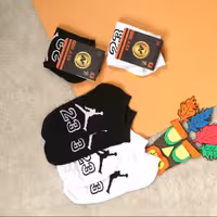 جوراب مدل گری طرح جردن 23 رنگ مشکی