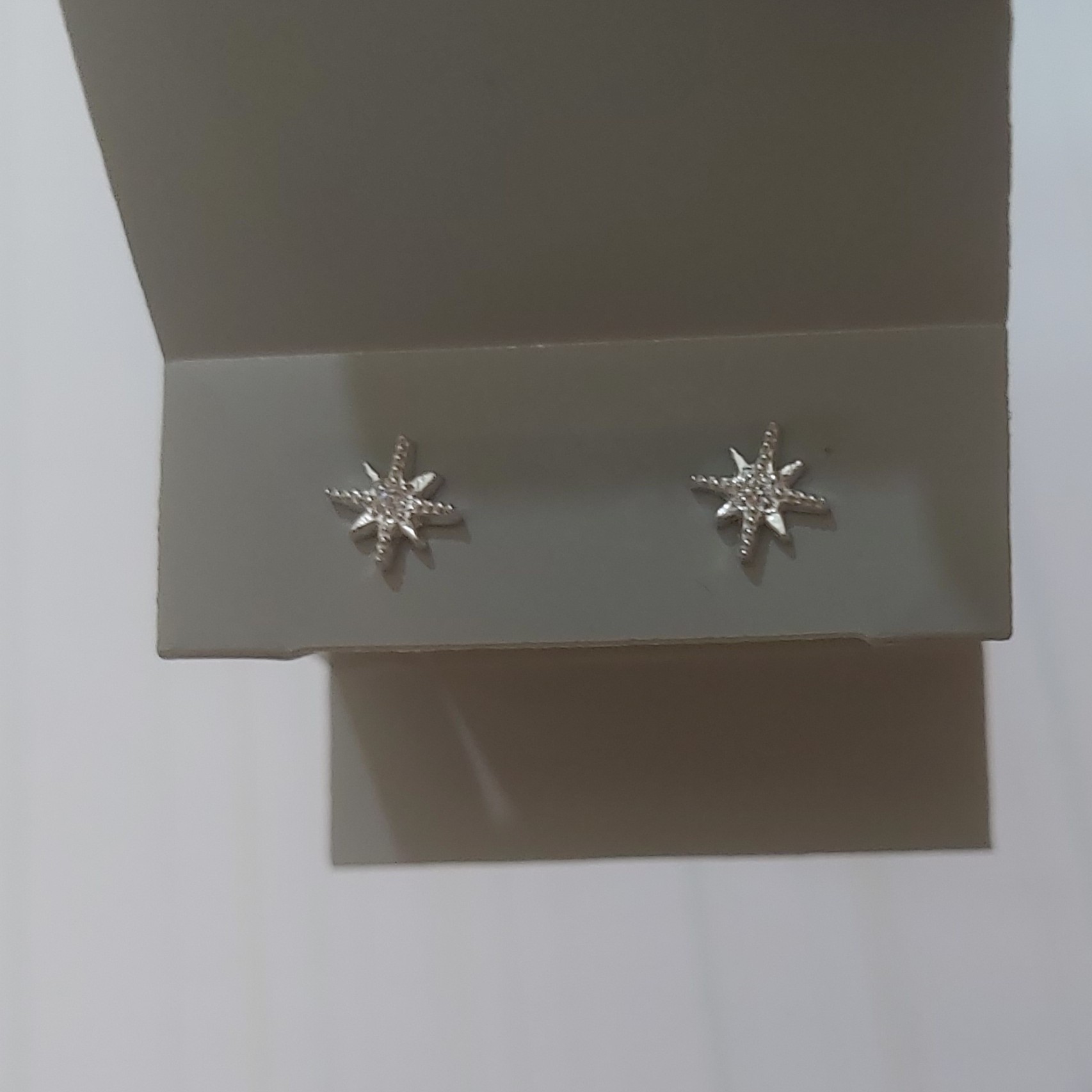 گوشواره ستاره نقره عیار 925 وارداتی