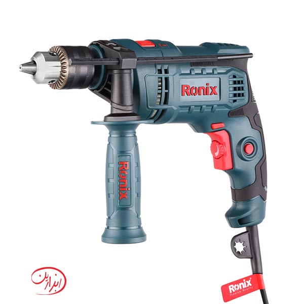 دریل 13 میلی‌متر چکشی 750 وات رونیکس مدل 2214