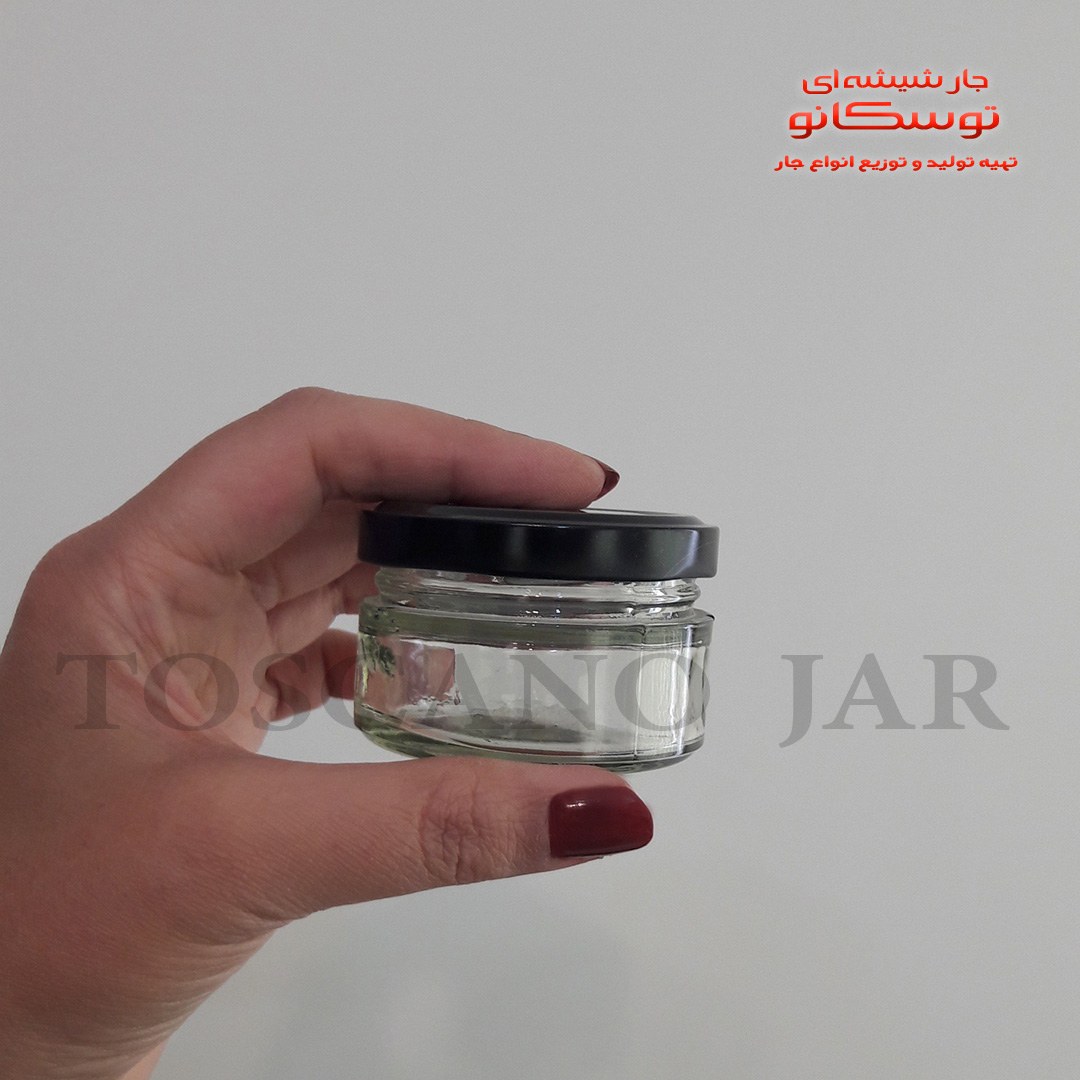 شیشه خاویاری سایز 3 با در طلایی