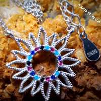 گردن آویززنانه نقره خورشیدی