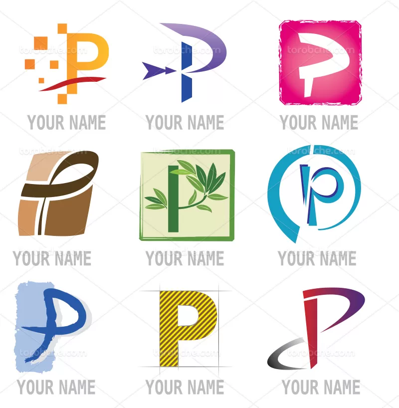 لوگو حرف P | گرافیک با طعم تربچه
