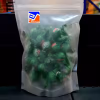 شکلات پلنتی توپی شیری پسته پاکت 500 گرمی