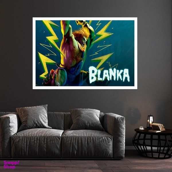 تابلو بکلیت طرح بازی Blanka مدل قاب شاسی W-s8753