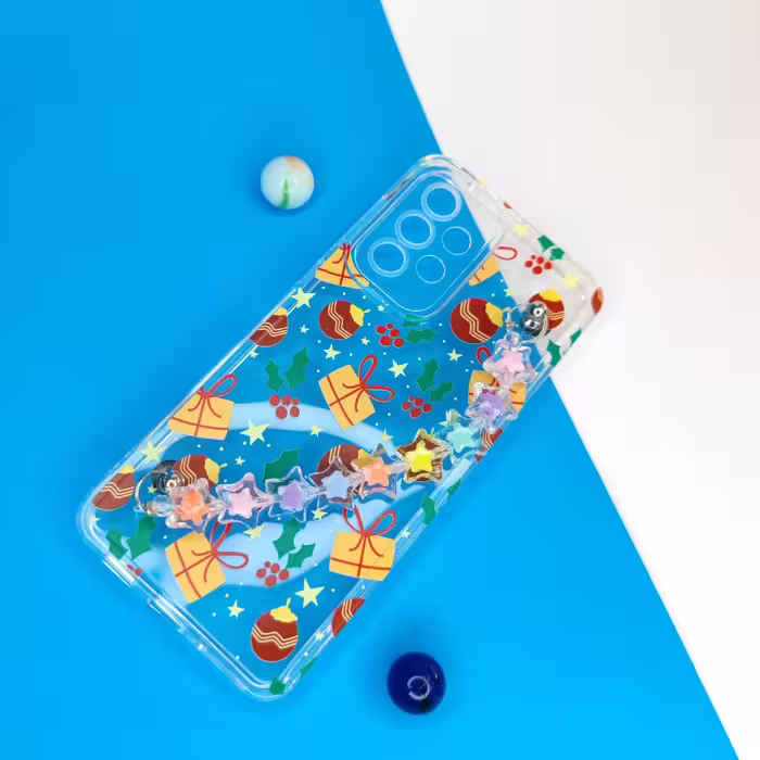 کاور  Galaxy A33 سامسونگ قاب فانتزی زنجیردار محافظ دوربین 