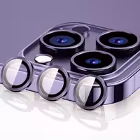 محافظ لنز دوربین مناسب برای گوشی موبایل اپل iphone 14pro  رنگ بنفش
