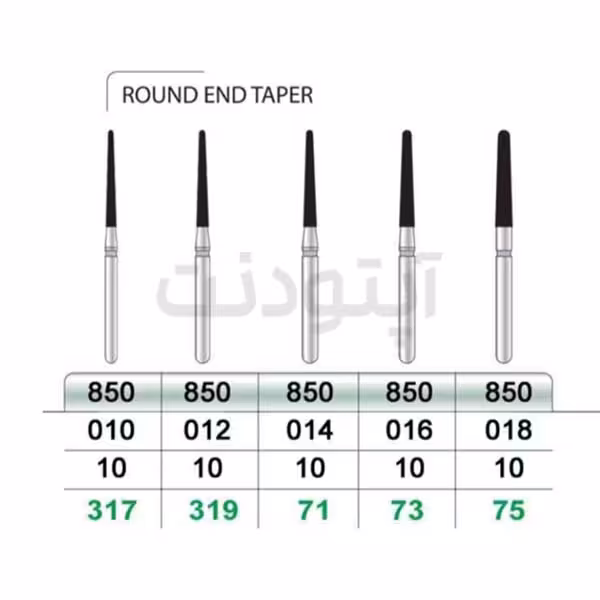 فرز روند اند تیپر الماسه تراش تیزکاوان | 850