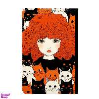 کلاسور طرح دختر مو فرفری کد 238