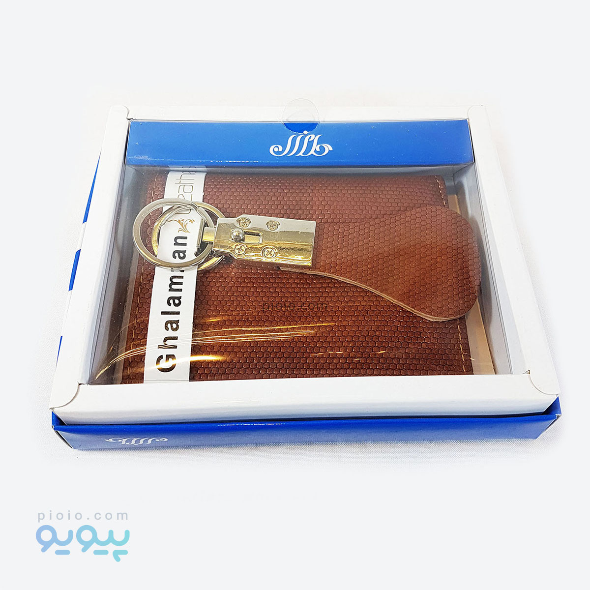 کیف پول نیمکتی چرم گاوی با جا کلیدی کد B335