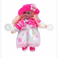 عروسک دختر 16 اینچ موزیکال mv toys کد 107