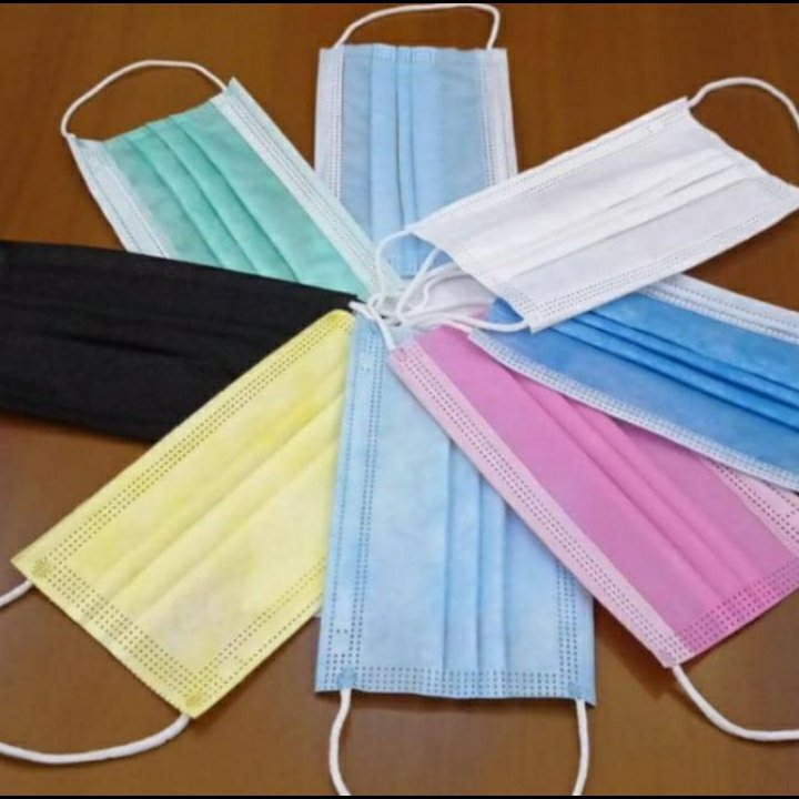 ماسک کودک بدون طرح پک 50عددی