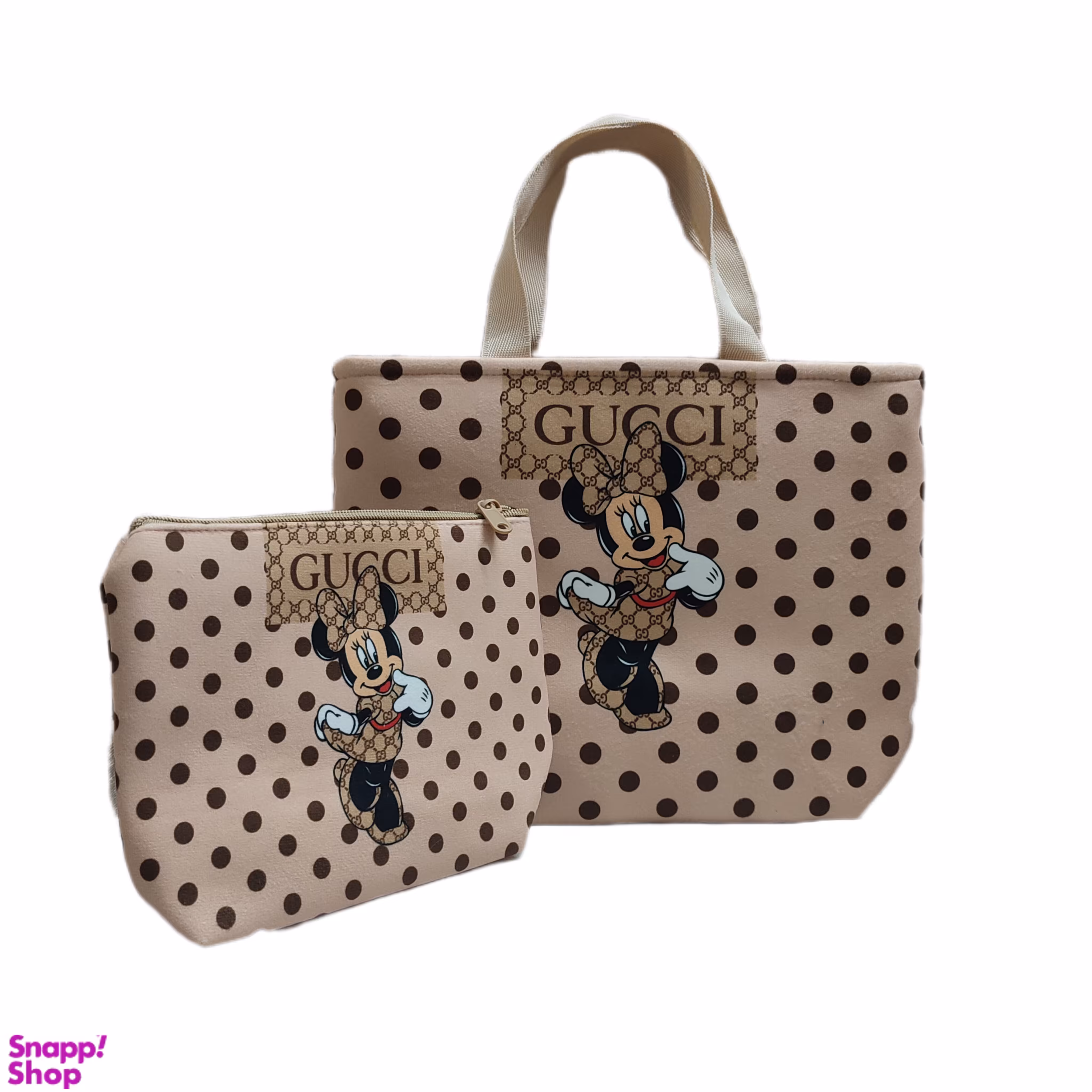 کیف دخترانه طرح میکی موس خال خالی