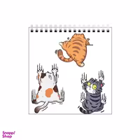 دفتر طراحی بامبیلیپ طرح گربه و چنگول پنگول کد 0581797