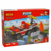 لگو آتشنشان ماشین یدک کش آبپاش -735 1D3 COGO 3018-7