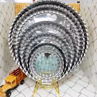 سینی استیل با سرویس کامل و تکی هم میشه ارسال کرد 