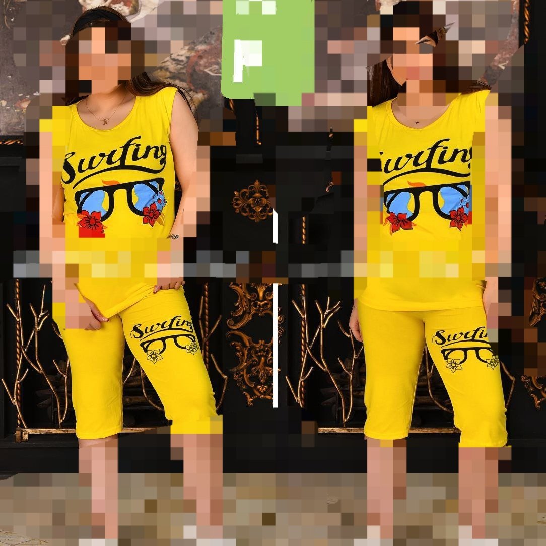 ست تاپ شلوارک سایز بزرگ تیشرت شلوارک سایز بزرگ تا 52