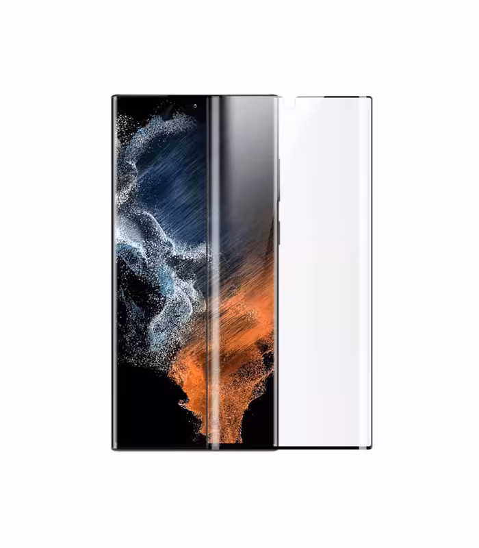 پک دوتایی محافظ صفحه خمیده تمام صفحه نیلکین Impact Film مناسب برای گوشی Samsung Galaxy S22 Ultra 5G