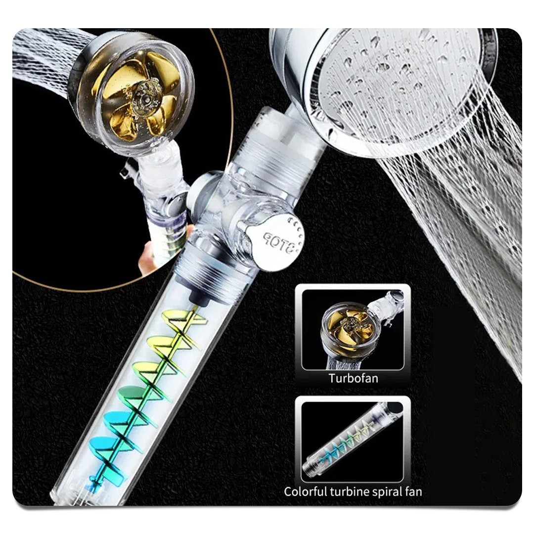 سردوش حمام افزایش فشار آب دو مرحله ای Twin Turbo