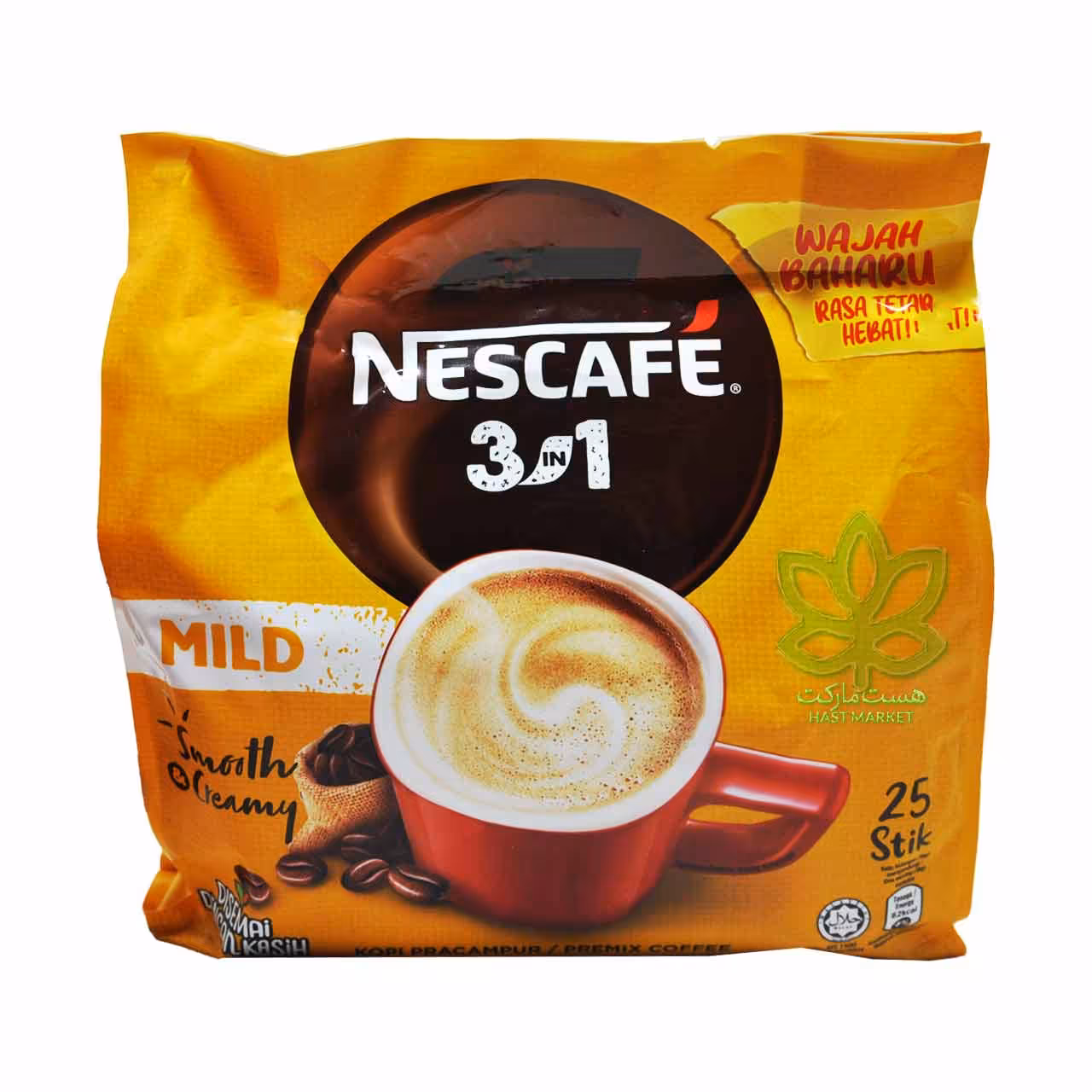 قهوه فوری 3 در 1 کرمی مایلد 25 عدد نسکافه - nescafe