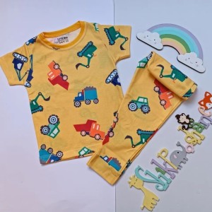 ست تیشرت و شلوار طرح تراکتور