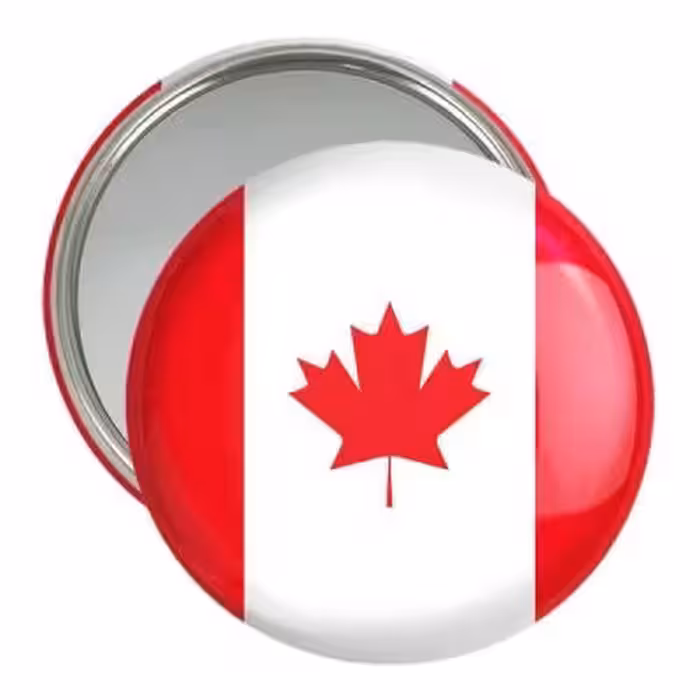 آینه جیبی خندالو مدل پرچم کانادا کد 20599