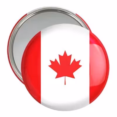 آینه جیبی خندالو مدل پرچم کانادا کد 20599