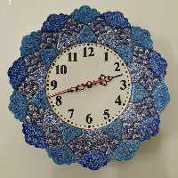 ساعت دیواری میناکاری قطر 30 سانتی متر