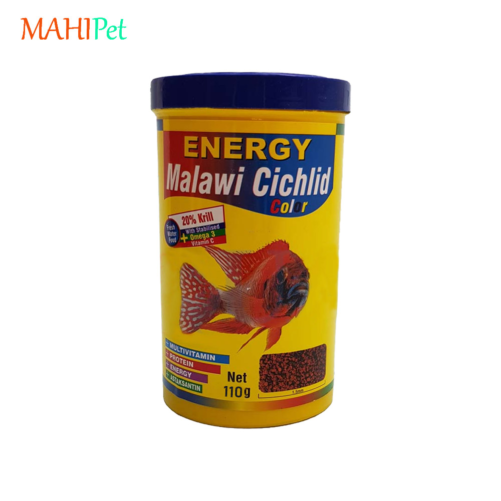 غذای ماهی انرژی مالاوی سیچلاید کالر Malawi Cichlid Color (110 گرم)