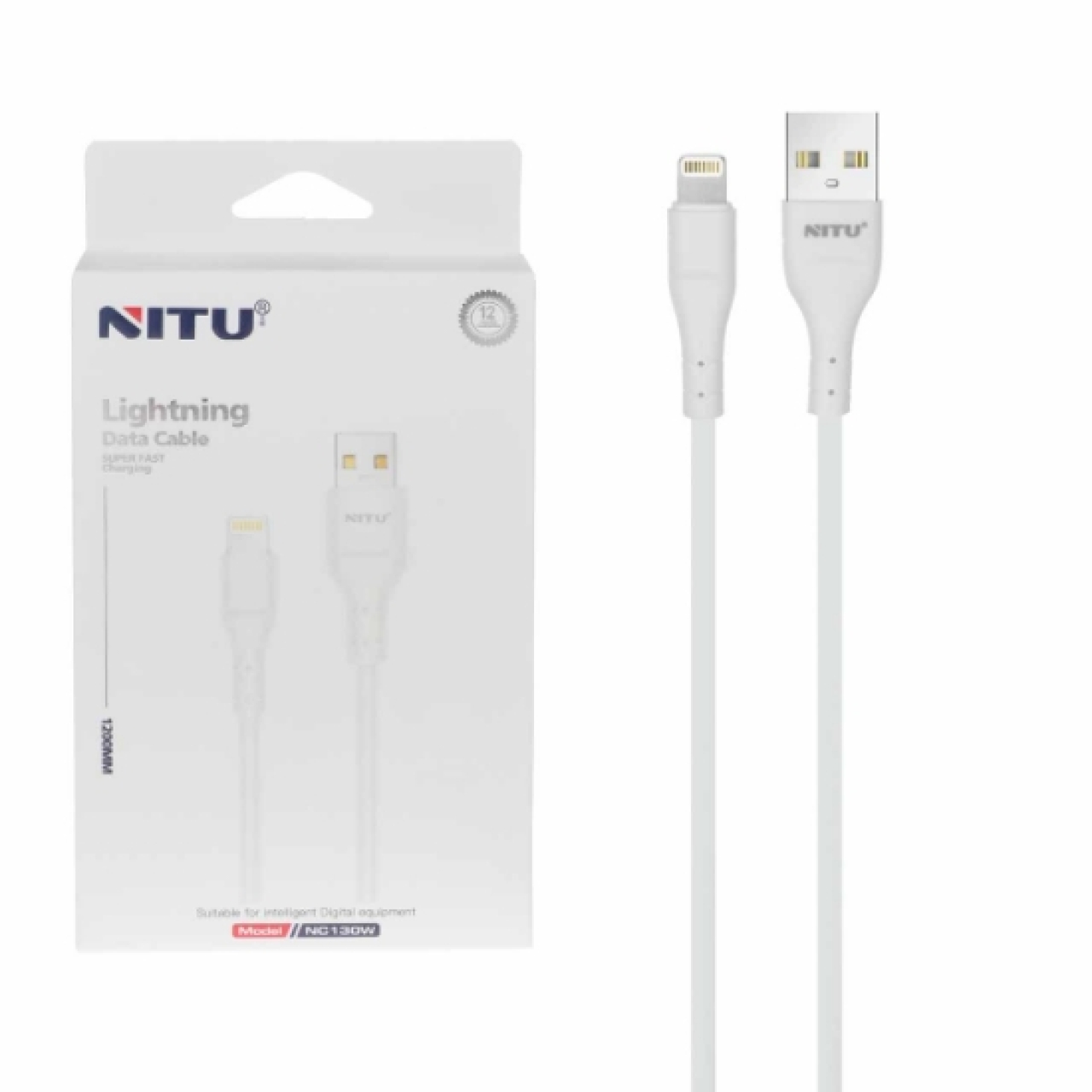 کابل تبدیل USB به لایتنینگ نیتو مدل NC130W طول 1.2 متر