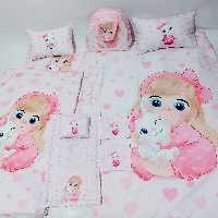 روتختی نوزاد بهمراه بالشت و کاور کش دوز.تشک مسافرتی زیپی و پتو بالشت.کیف نوزاد.تشک تعویض