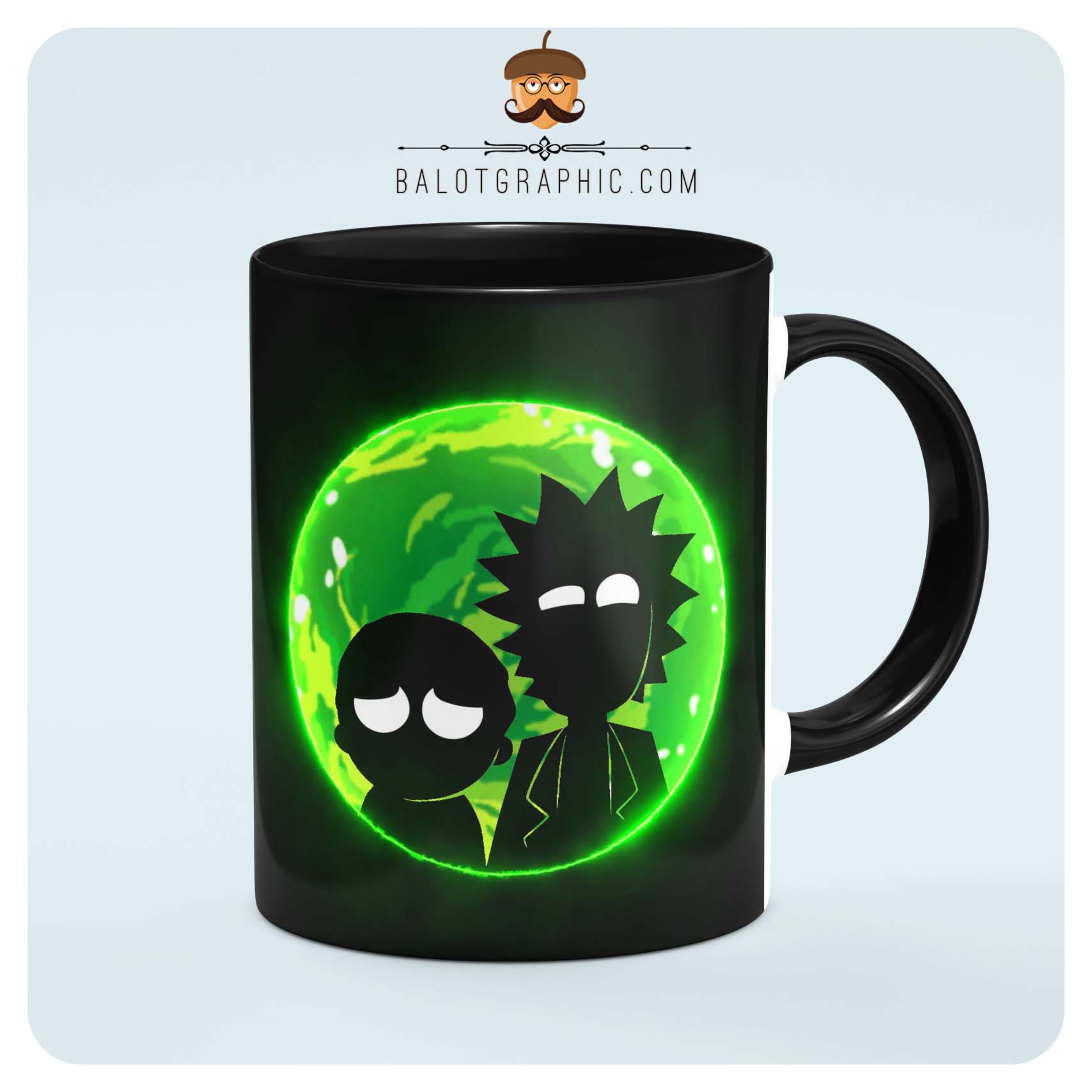 ماگ سرامیکی ریک و مورتی کد BM020 بلوط گرافیک