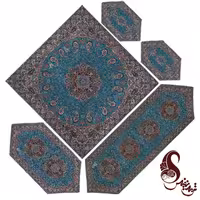 ست رومیزی ترمه طرح نسترن