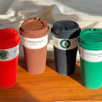لیوان سرامیک درب سیلیکونی استارباکس یک عددی