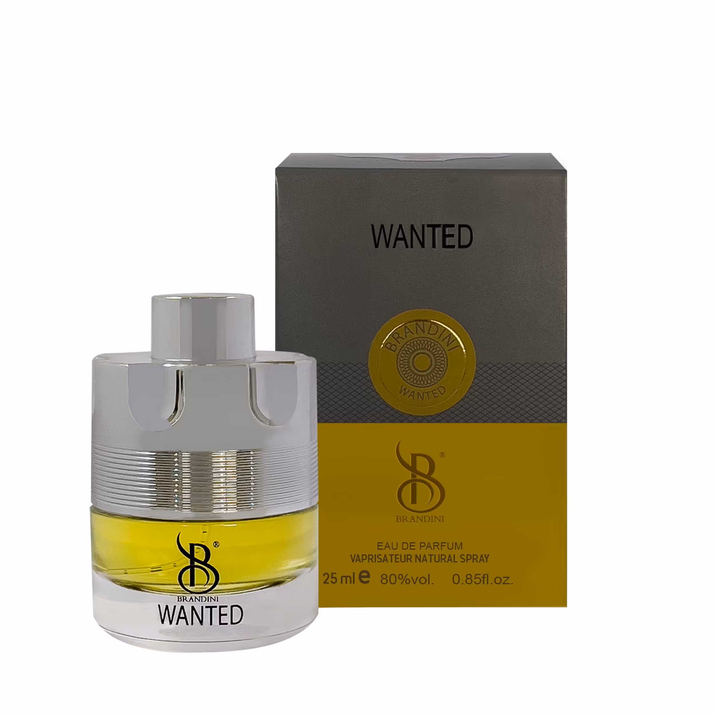 عطر جیبی وانتد مردانه برندینی مدل wanted حجم 25 میل