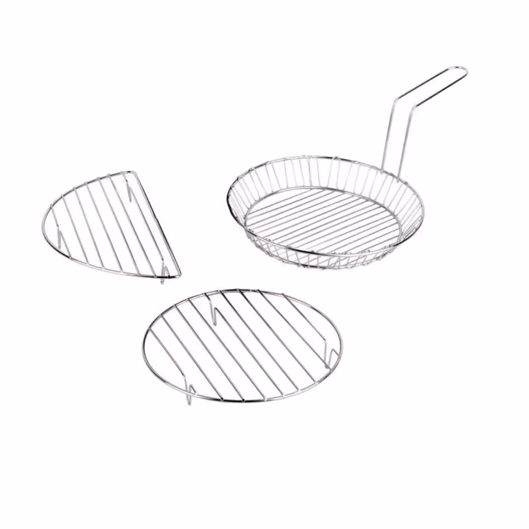 توری سرخ کن.. ..سبد بخارپز...و توری روغن گیر ..یخ عددی