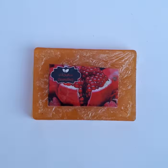 صابون انار گلیسرینه موسسه پژوهشی طبی بازرگانی سیمرغ (آبرسان قوی، رفع لک، جای جوش، التهاب و اگزما، مرطوب و شاداب کننده)