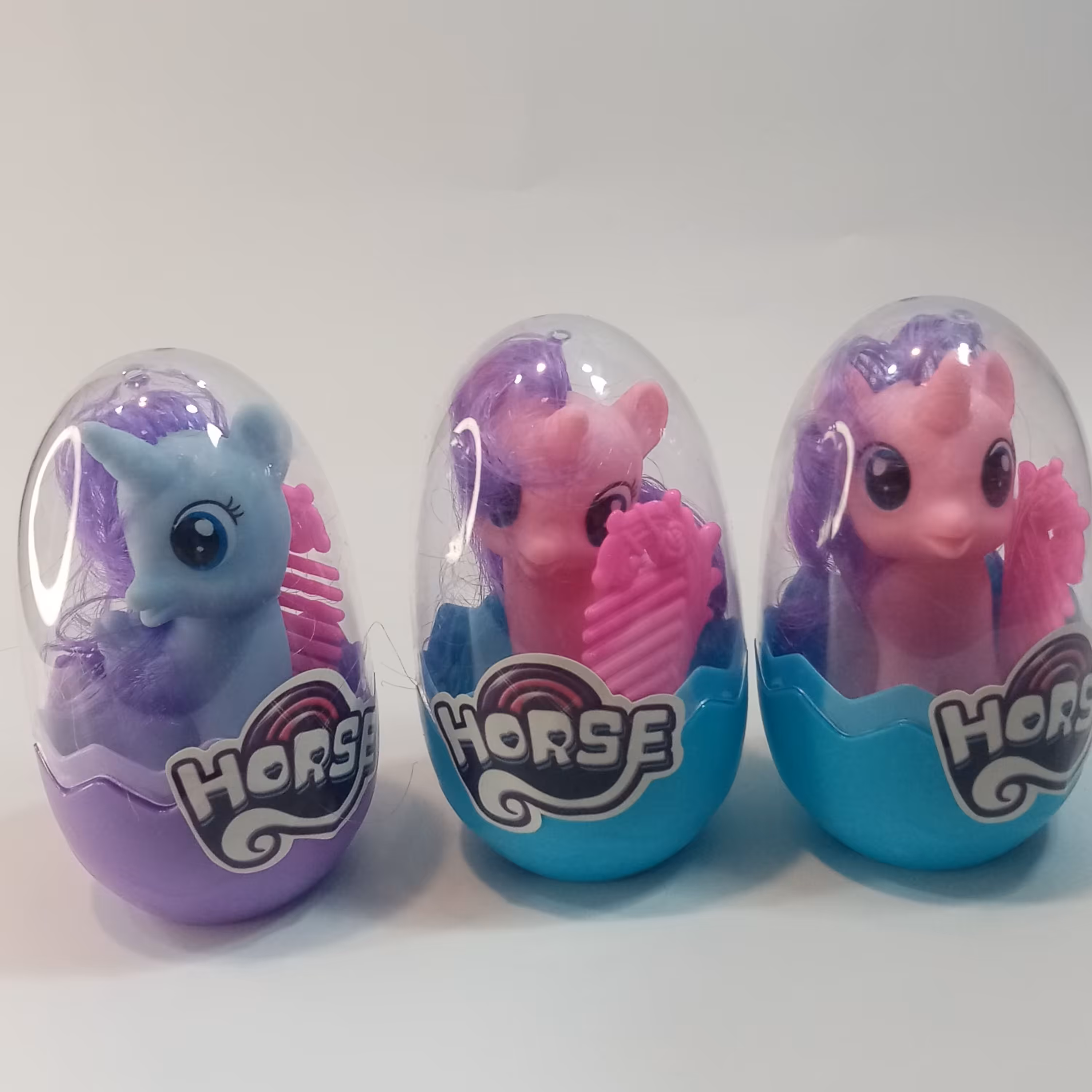 عروسک یونی کورن اصلی مدل تخم مرغ شانسی تک شاخ  