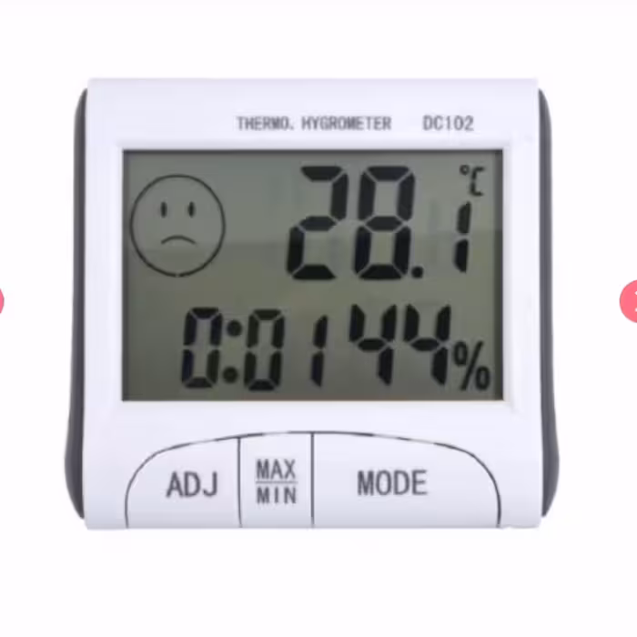 دماسنج و رطوبت سنج دیجیتالی DC102
