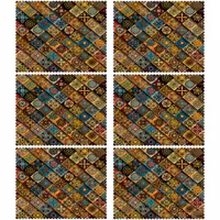 زیر بشقابی مستطیلی پارچه مخمل سایز 35 در 40 مدل U3-524 شرکت رنس