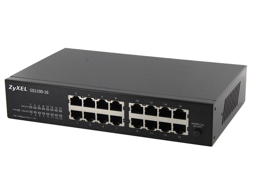 سوئیچ 16 پورت غیرمدیریتی زایکسل مدل جی اس 16-1100