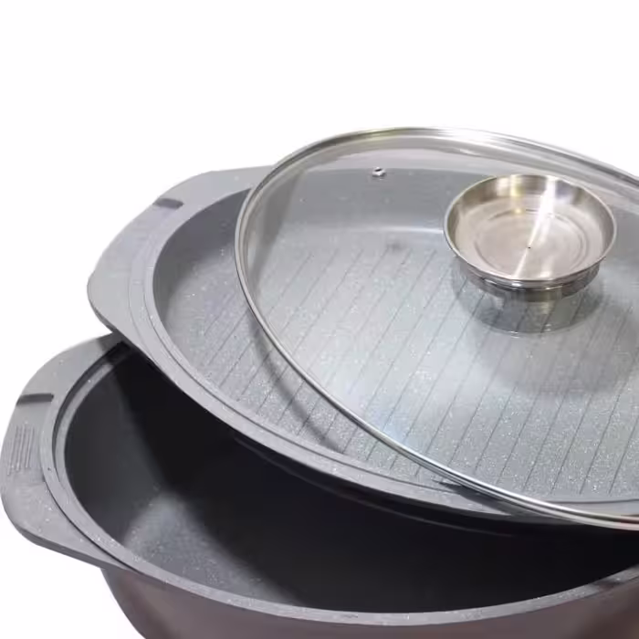 تابه مرغ و ماهی چدن گرانیتی سایز بزرگ 