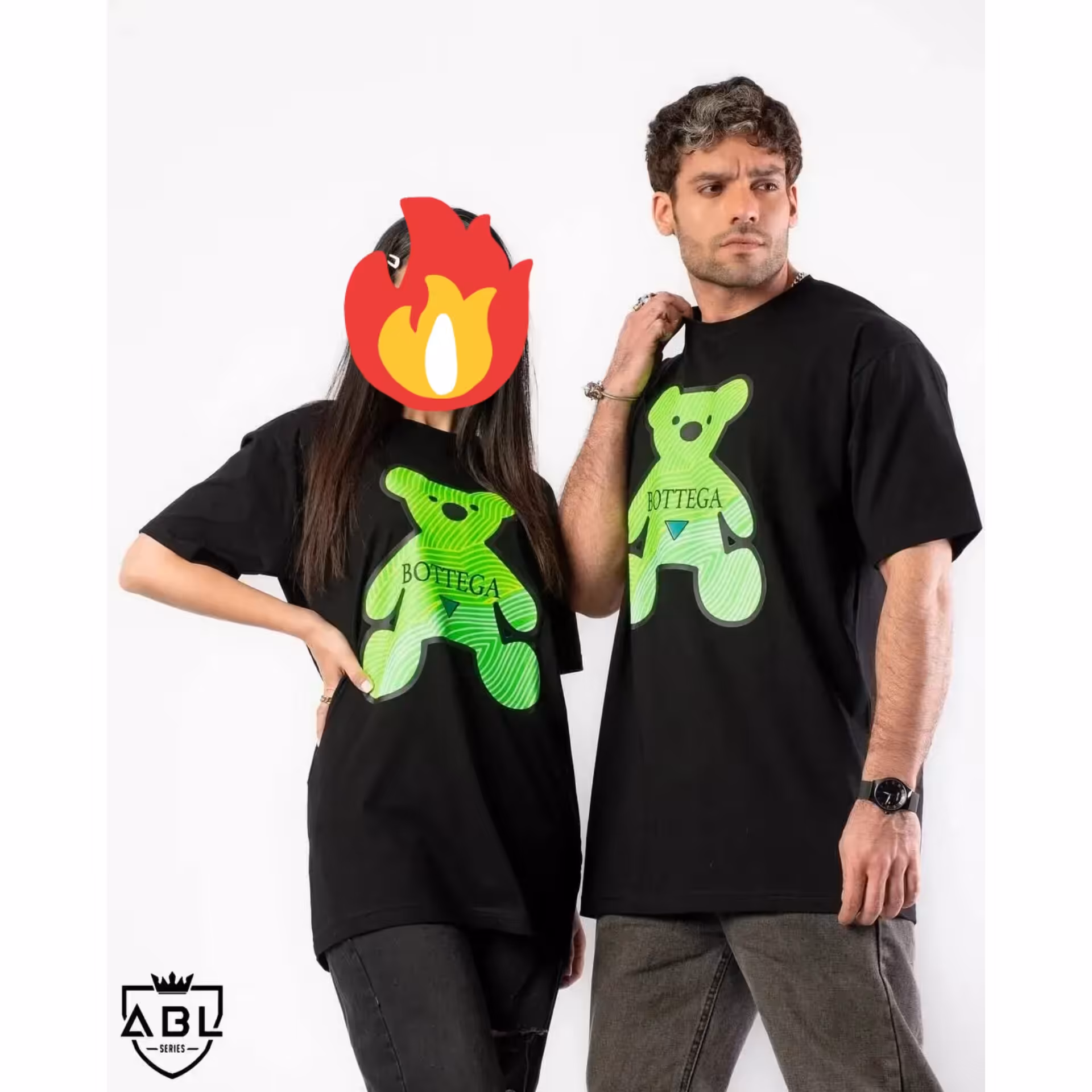 تیشرت طرح خرس شبرنگ