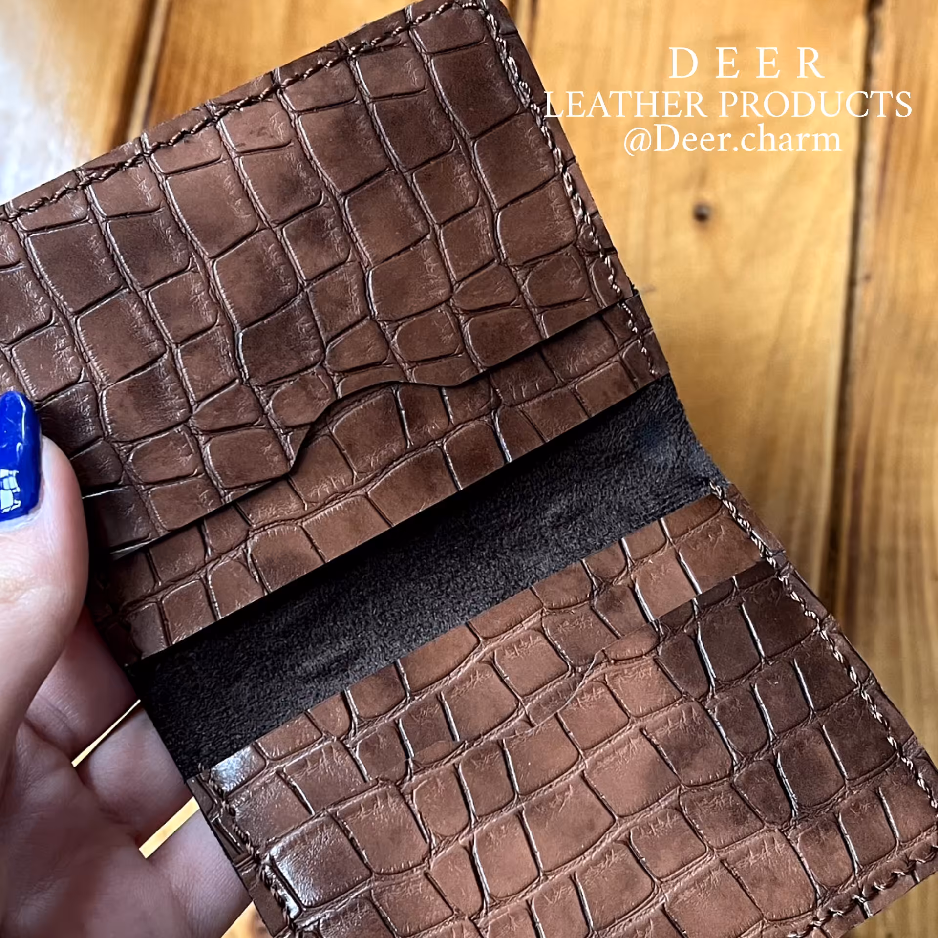 کیف کارت جیبی چرمی با چرم مصنوعی