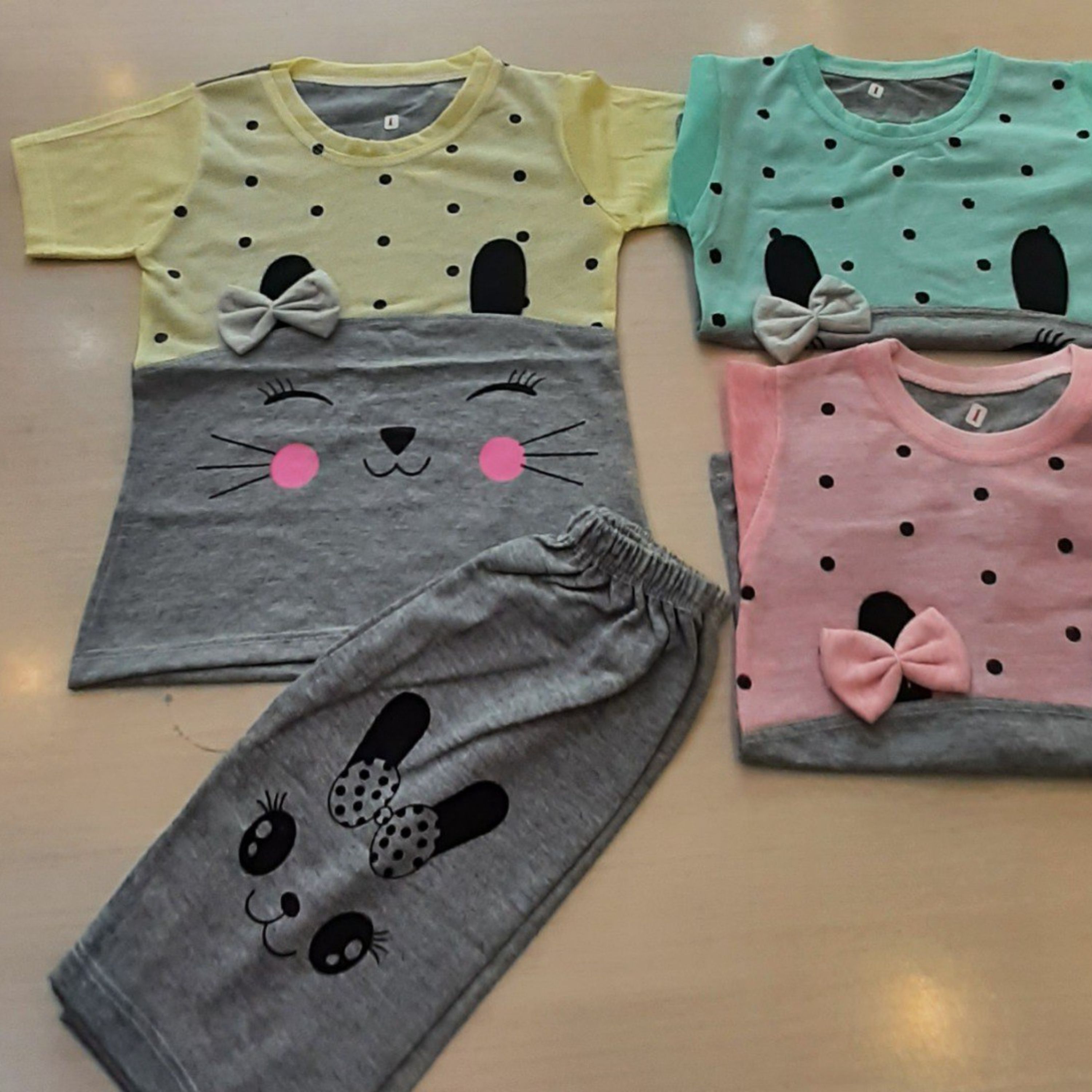 بلوز شلوارک دخترانه خرگوشی