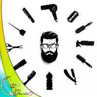 ساعت دیواری طرح آرایشگاه مردانه کد 41