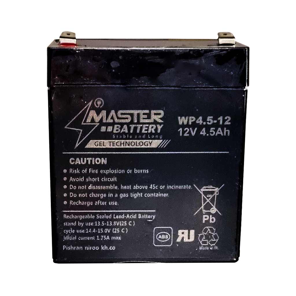 باتری دزدگیر اماکن 4.5 آمپر مستر Master (گارانتی تعویض)