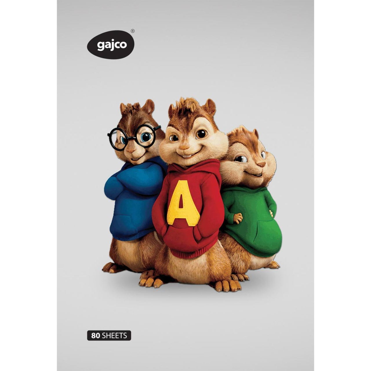 دفتر 80 برگ گاجکو طرح آلوین و سنجاب ها با رایحه شکلات