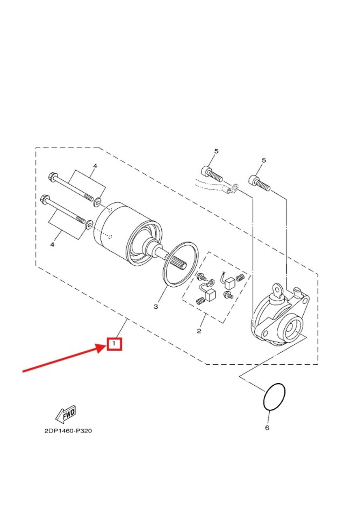 لوازم یدکی موتورسیکلت NMAX STARTER MOTOR 2015 2020 Yamaha