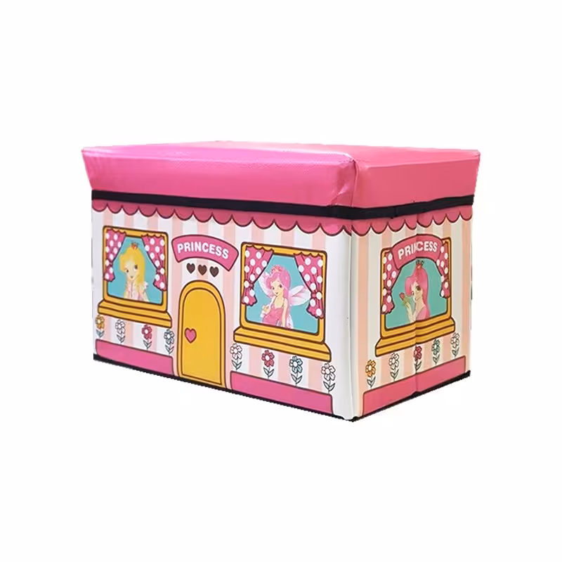 باکس اسباب بازی و صندلی کودک طرح پرنسس سایز کوچک مدل 81013