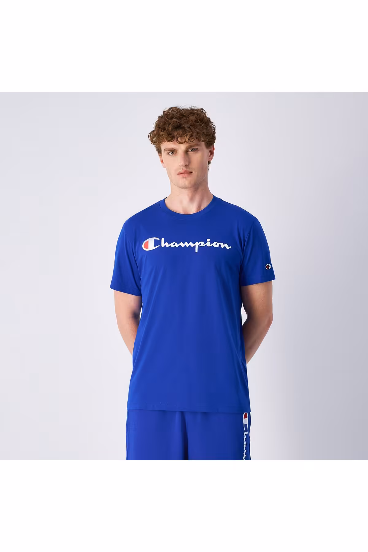 تی شرت آبی مردانه فروشگاه اسکریپت SS TEE اورجینال Champion